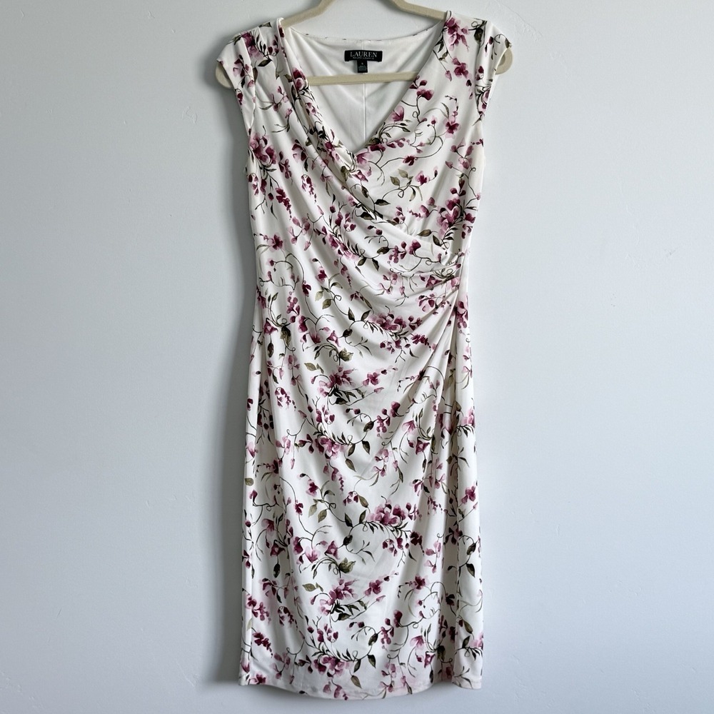 Ralph Lauren Floral Knit Dress Woman S‎ Garden Feminine Church Romantic Modest